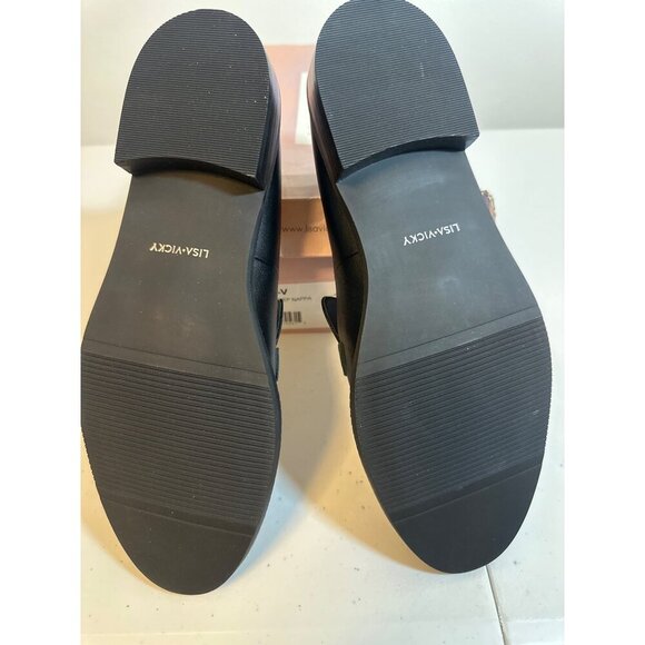 Lisa Vicky Womens Zany Loafers‎ Slip-On Shoes With Gold Accent, 10M - Picture 4 of 10